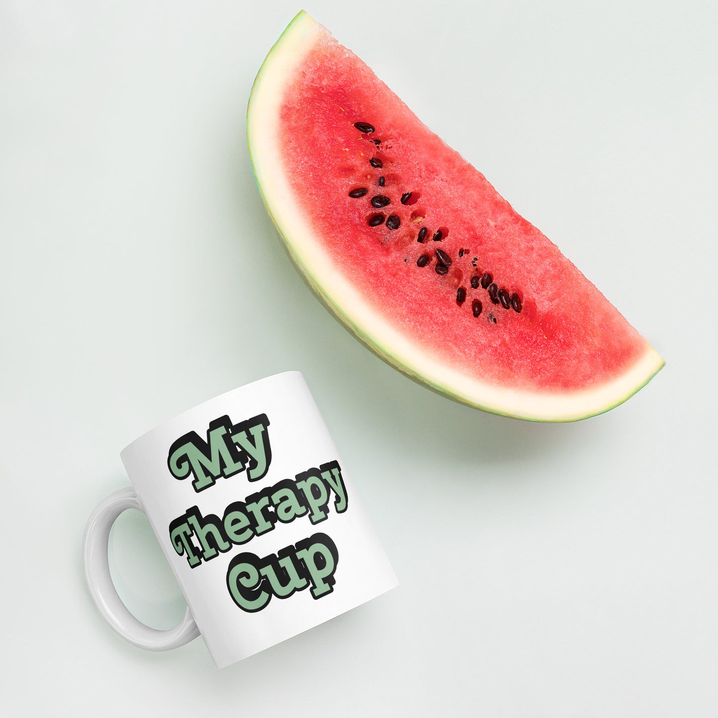 "My Therapy Cup" White Glossy 11 oz Coffee or Tea Mug